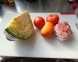 残り野菜でチーズ焼き(日曜の朝ごはん）作り方1写真