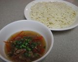 つるつる麺類!!温かいつけだれで作り方6写真