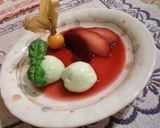 洋ナシでデザート♪　キレイなワイン煮作り方11写真