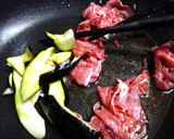 牛肉と茄子とトマトの和風パスタ作り方5写真