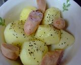 じゃがいもとウィンナーの蒸し焼き作り方2写真