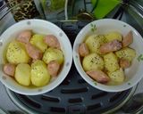 じゃがいもとウィンナーの蒸し焼き作り方3写真