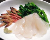 菜の花とイカとつくしの昆布〆作り方6写真