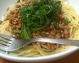 超簡単！シンプル納豆パスタ作り方4写真