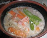 圧力鍋でフライドオニオン中華粥風雑炊作り方4写真