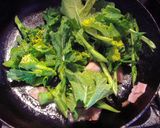 菜の花のベーコン炒め作り方4写真
