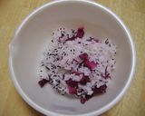 しば漬けと赤しそのおにぎり作り方1写真