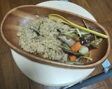 椎茸と蕪菜出汁炊き込みご飯作り方3写真