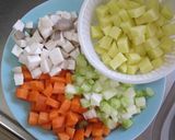 コンソメ無し!野菜たっぷりミネストローネ作り方1写真