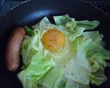簡単♪朝食に♪キャベたま丼作り方1写真