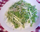 レモン風味ドレ☆水菜と雑魚のサラダ♪作り方4写真