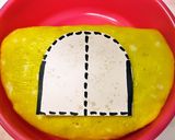 キャラ弁★スヌーピーのオムライス作り方5写真