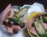 ✿魚ニソ＆オクラ＆しめじのバタめんつゆ✿作り方2写真