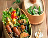 和♪山菜と鶏つくねのおかか醤油炒め作り方4写真
