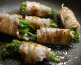 せりの豚肉巻き巻き作り方5写真
