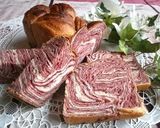 自家製折込シートdeマーブル食パン（苺作り方16写真
