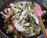 じゃがウインナー＋きのこ＆いんげん作り方7写真