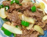 ご飯がススム♪牛肉ピーマン玉葱の甘辛炒め作り方5写真