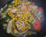鮭と野菜の味噌バタースープ作り方6写真