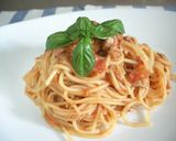 電子レンジでトマトパスタ♪作り方5写真