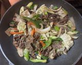 スーパーの味付き肉で肉野菜炒め作り方5写真