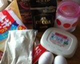 コーヒー牛乳☆チョコパウンドケーキ作り方1写真