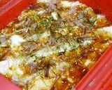 ＊ルクエdeHMお好み焼き風蒸しパン＊作り方6写真