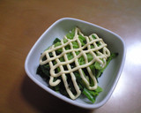 のらぼう菜（野良坊菜）のだし醤油マヨ作り方3写真