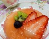 アセロラジュレで　ミルク寒天ゼリー作り方14写真