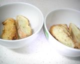 ワンボールで残ったフランスパンスープ作り方1写真
