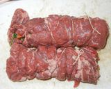 炊飯器の保温機能でステーキ肉で野菜巻き作り方5写真