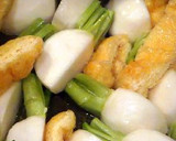かぶとぷっくり油揚げのさっと炒め煮♪作り方2写真