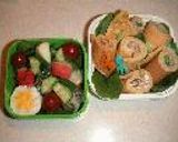 パンケーキとマフィンのお弁当　●for女子高生作り方7写真