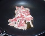 葉にんにくと豚バラのオイスターソース炒め作り方2写真
