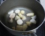 里芋とジャガ芋の甘じょっぱいごま煮作り方1写真