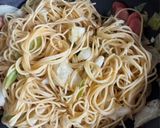 極旨パンチの効いた からし醤油焼きそば作り方3写真