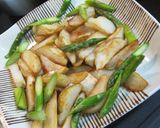 アスパラとフライドポテトの肉じゃが作り方7写真