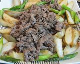 アスパラとフライドポテトの肉じゃが作り方10写真