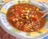 健康に～牛肉とはと麦の食べるスープ作り方4写真