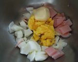ハム卵チーズ✿トースト作り方2写真