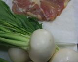 手早く完成　蕪と鶏のクリーム煮作り方1写真
