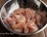 鶏むねと小松菜のこってり味噌マヨ炒め♪作り方1写真