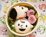 キャラ弁★スヌーピーのまるぱんサンド作り方7写真