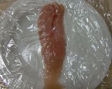 ささみフライ♪梅しそ＆チーズめんたい作り方1写真