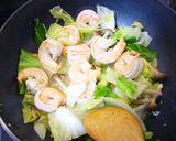 海老とキャベツのパスタ作り方9写真
