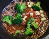 チーズ＆トマト＆パンチェッタソースパスタ作り方2写真