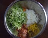 後期離乳食にも♪ご飯でお好み焼き作り方1写真