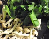 ほうれん草とキノコのちりめんじゃこパスタ作り方3写真