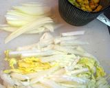 白菜とコーンのホワイトパスタ♪作り方1写真