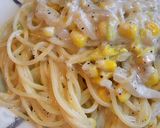 白菜とコーンのホワイトパスタ♪作り方7写真